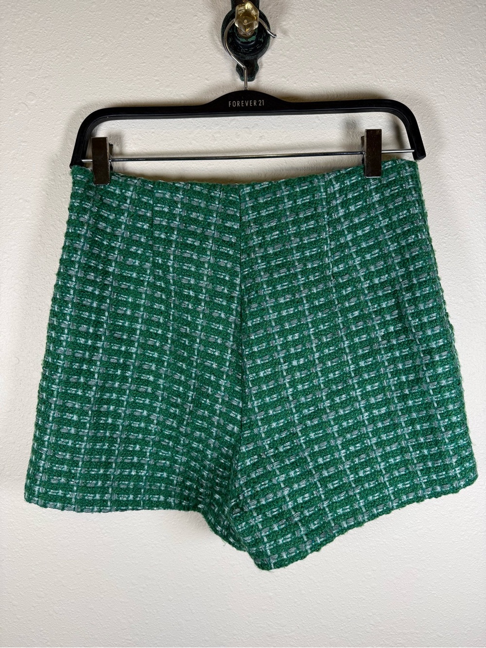 English Factory Green Tweed Skort Classic Old Money Small Preppy - Picture 3 of 9